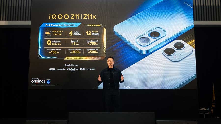 iQOO Z11 Series resmi hadir di Indonesia dengan baterai besar, performa stabil, layar nyaman, dan harga mulai Rp3 jutaan.