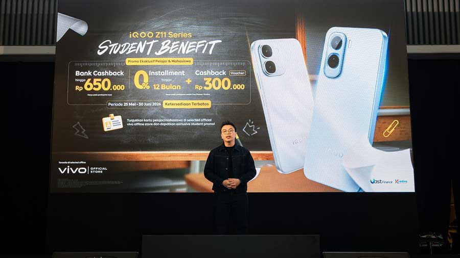 iQOO Z11 Series resmi hadir di Indonesia dengan baterai besar, performa stabil, layar nyaman, dan harga mulai Rp3 jutaan.