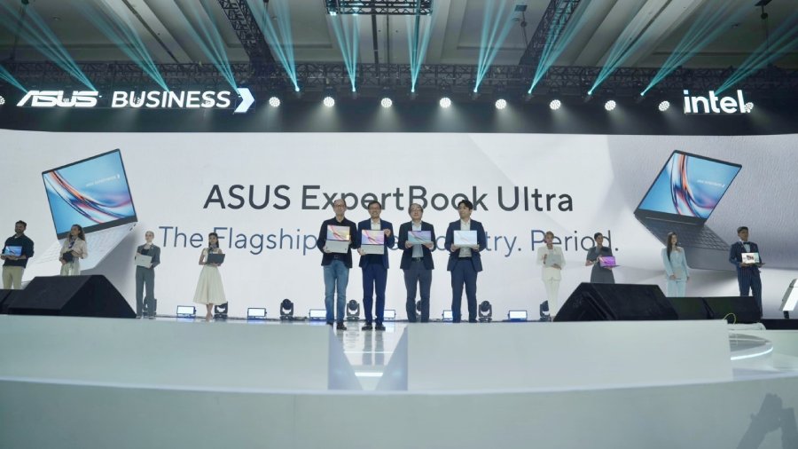 ASUS ExpertBook Ultra hadir sebagai laptop bisnis flagship dengan desain ringan, performa AI, layar OLED 3K, baterai 26 jam, dan keamanan enterprise.