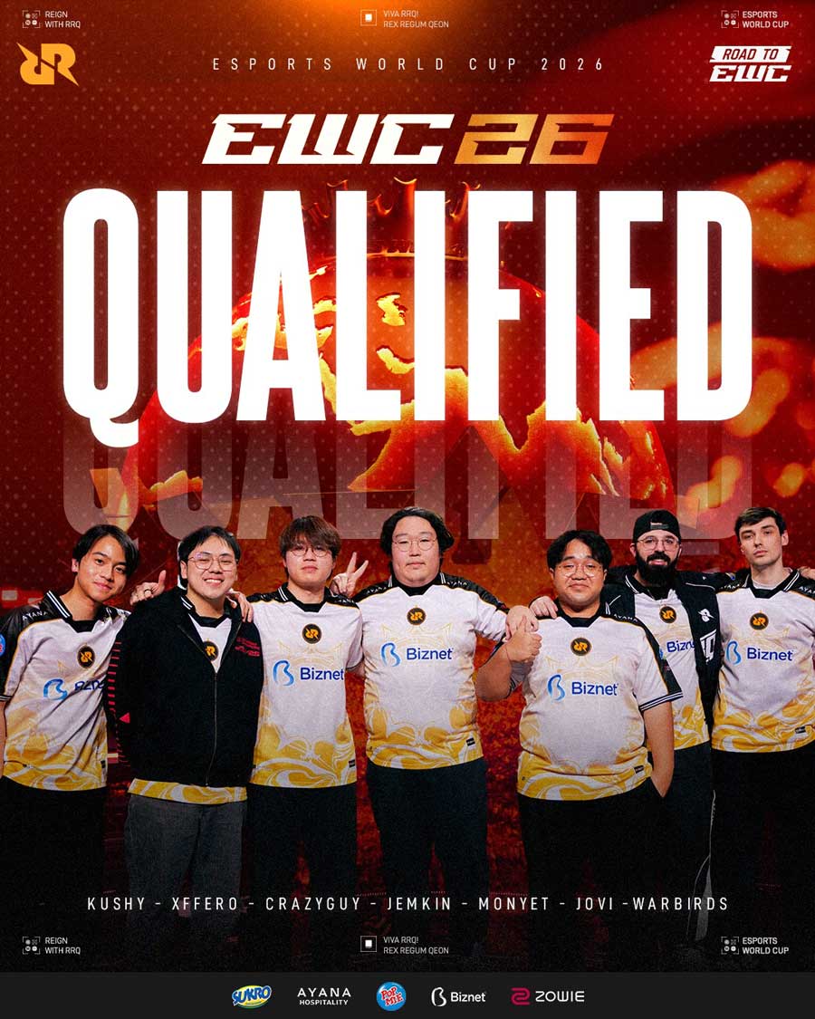 RRQ Valorant amankan tiket Esports World Cup 2026 usai kemenangan dramatis atas Gen.G di Pacific Qualifier, siap bawa nama Indonesia ke panggung internasional.