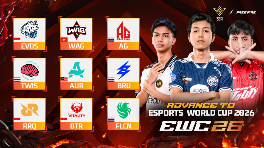 Secret WAG juara FFWS SEA 2026 Spring, sementara EVOS Divine, RRQ Kazu, dan Bigetron by Vitality lolos ke Esports World Cup 2026 di Paris.