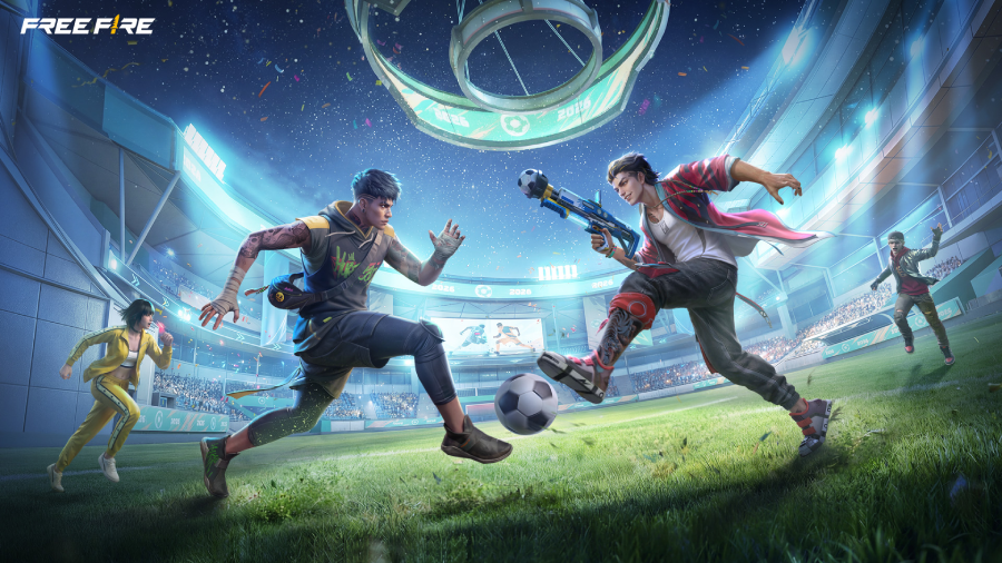 Free Fire mengajak pemain meriahkan event Fire Kickoff bertema sepak bola dengan hadiah eksklusif, mini game, dan fitur seru mulai 5–23 Juni 2026.