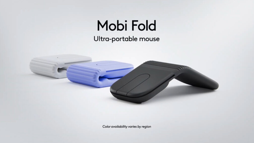 Logitech Mobi Fold hadir sebagai mouse lipat ultra-portable dengan Bluetooth, quiet-clicks, Adaptive Touch Scrolling, dan baterai tahan lama.