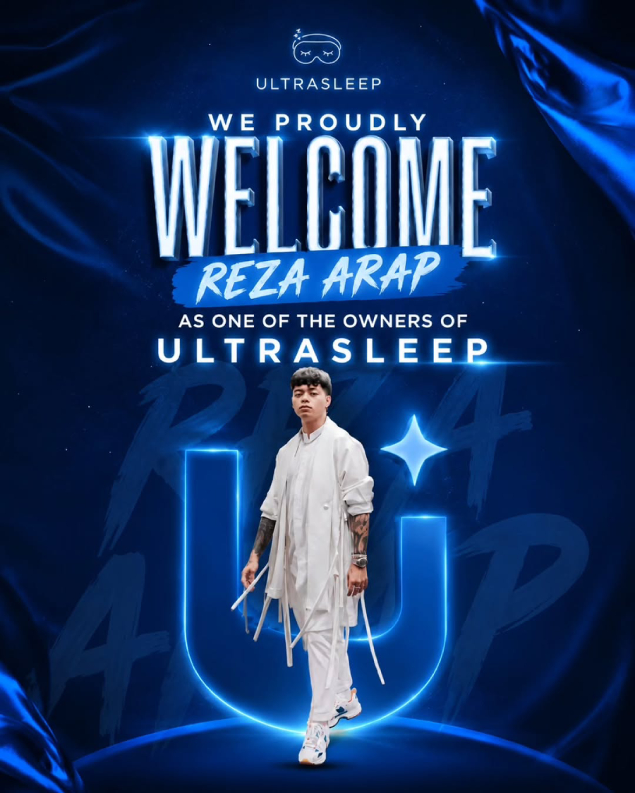 Reza Arap resmi bergabung sebagai owner UltraSleep, brand suplemen serat rasa mixberry yang diklaim membantu kualitas tidur lebih baik.