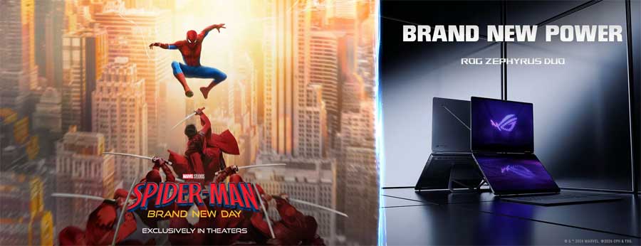 ASUS ROG berkolaborasi dengan Spider-Man: Brand New Day lewat ROG Strix G16 dan Zephyrus G16 berperforma kelas atas.