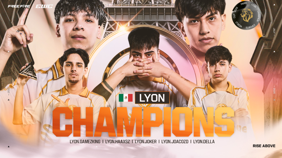 LYON mencetak sejarah sebagai tim Meksiko pertama yang menjuarai EWC 2026 Free Fire setelah mengamankan Booyah pada game ketujuh.