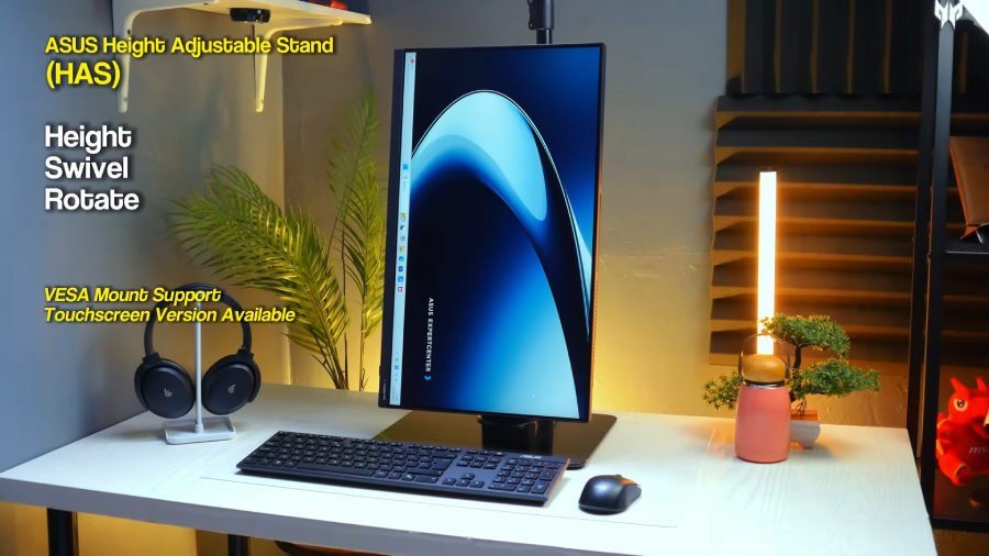 ASUS ExpertCenter PM600 menawarkan desain ringkas, layar 100Hz, perangkat nirkabel, dan manajemen kabel praktis untuk ruang kerja modern.