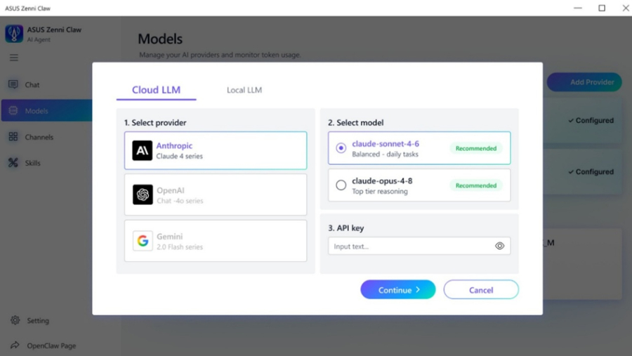 ASUS Zenni Claw hadir sebagai platform AI Agent yang memudahkan pengguna mengelola aktivitas personal, perjalanan, dan kerja.
