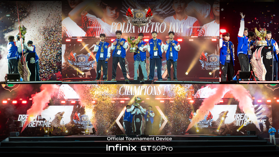 Infinix GT 50 Pro menjadi Official Tournament Device Kapolri Cup 2026 dengan layar 144Hz, GPU Frame Interpolation & sistem pendinginan gaming