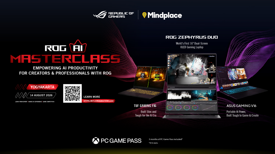 ROG AI Masterclass hadir di Jogja untuk memperluas edukasi AI melalui workshop, diskusi & pengalaman langsung memakai laptop gaming ASUS ROG.
