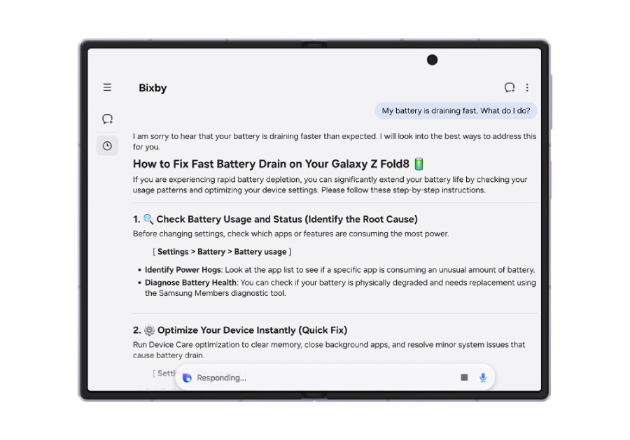 Fitur Warranty and care di One UI 9 memudahkan pengguna Galaxy Z Series mengecek garansi, diagnostik, hingga mengajukan perbaikan.
