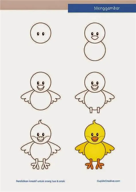Sketsa Gambar Hewan yang Mudah Ditiru untuk Pemula