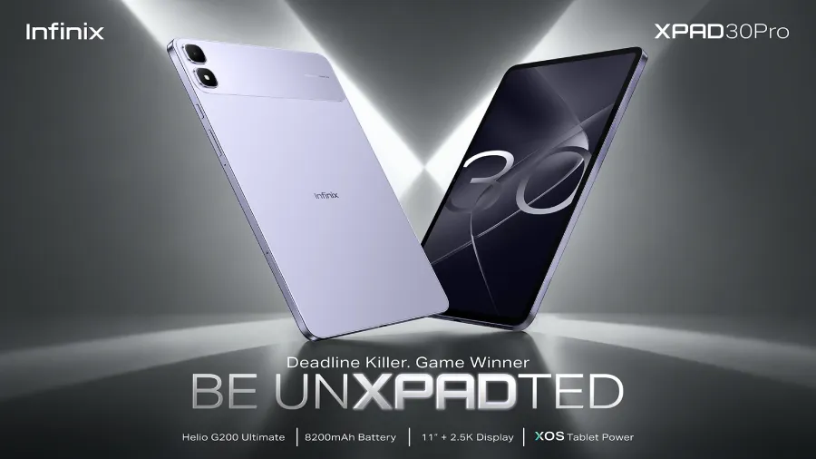 Infinix XPAD 30 Pro hadir di Indonesia dengan layar 11 inci 2.5K, Helio G200 Ultimate, baterai 8200mAh, fitur AI, dan harga mulai Rp3 jutaan.