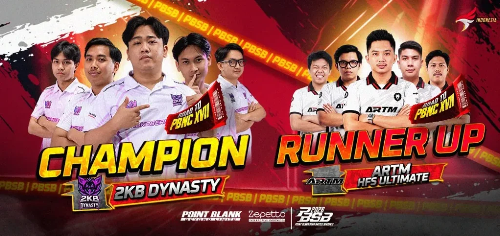 2KB DYNASTY menjuarai Point Blank Star Battle Season 2 setelah menang 3-0 dan mengamankan tiket menuju PBNC XVII 2026.