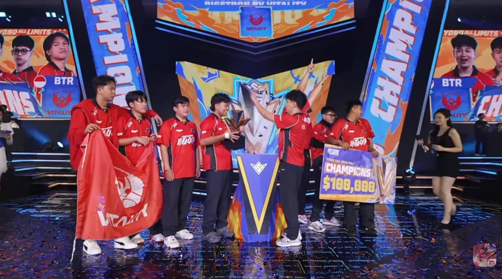 Bigetron by Vitality menjadi juara FFWS SEA 2026 Fall setelah melewati 12 pertandingan sengit dalam format Champion Rush di Grand Finals.