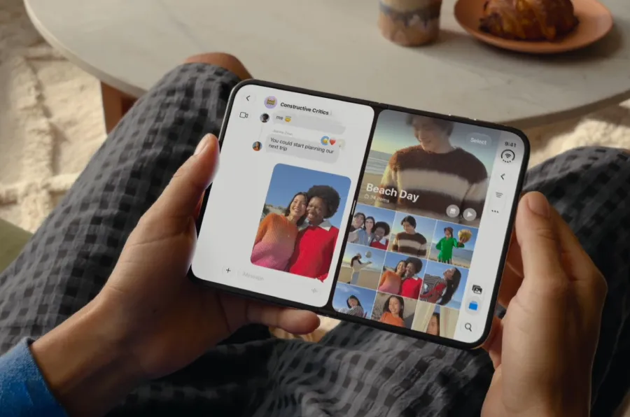Apple memperkenalkan iPhone Duo dengan layar lipat 7,6 inci, chip A20 Pro, kamera 48 MP, iOS 27, dan baterai hingga 44 jam.