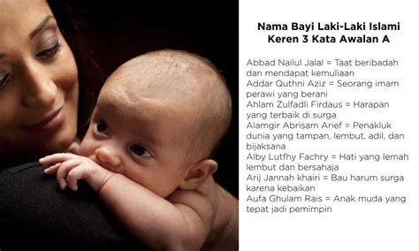 Nama Bayi Laki-Laki Islami Keren 3 Kata Awalan A