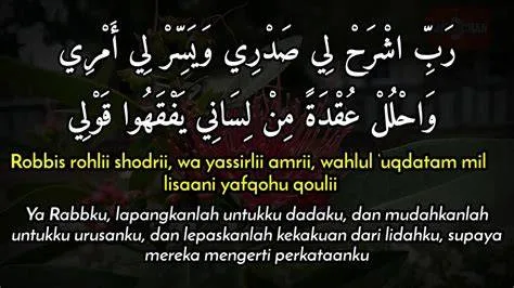 Robbisrohli Sodri Wayassirli Amri: Panduan Lengkap Memahami Doa