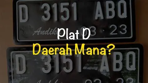 Plat D Daerah Mana? Panduan Terlengkap Dan Mudah