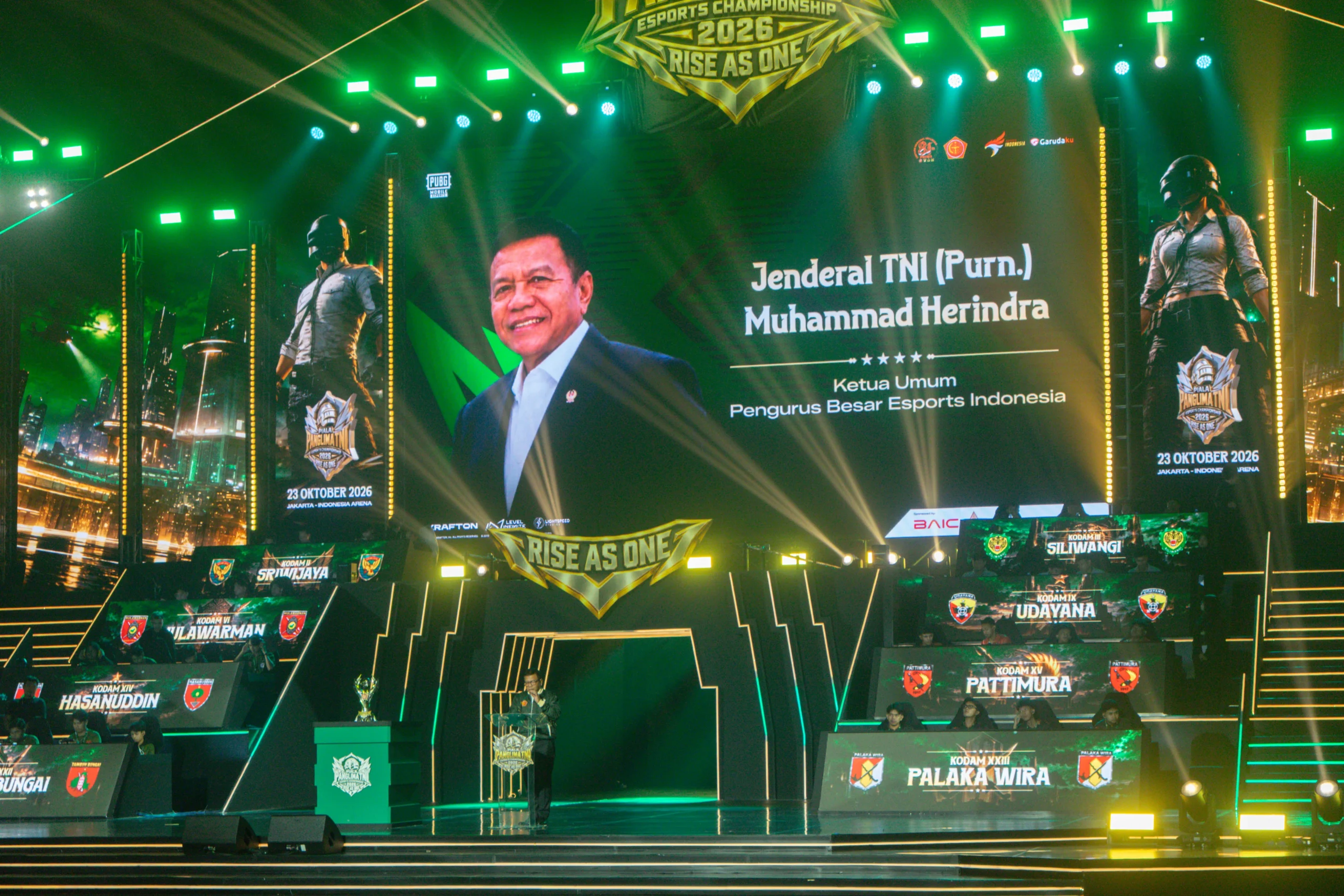 Piala Panglima TNI Esports Championship 2026 hadirkan pembinaan atlet berjenjang dari kualifikasi daerah hingga final nasional di Jakarta.