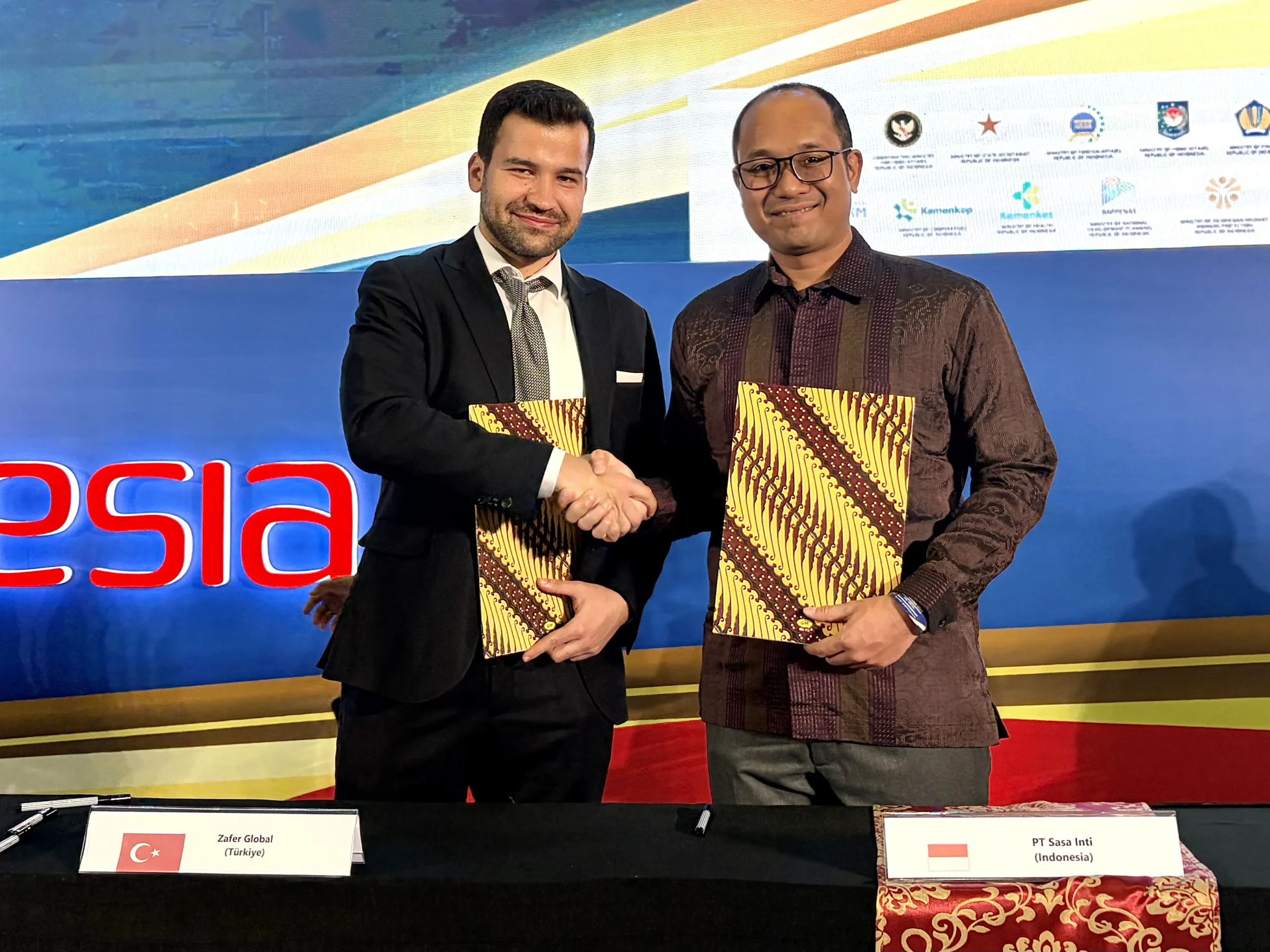 Sasa menjalin kerja sama senilai USD 1 juta dengan Zafer Global Gida untuk memasok produk kelapa olahan Indonesia ke Turkiye mulai 2027.