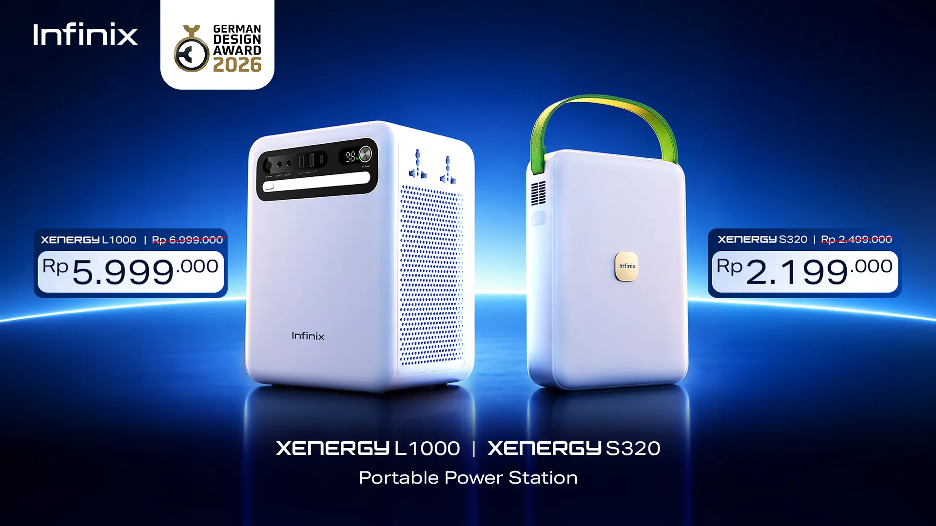 Infinix XENERGY S320 dan L1000 hadir di Indonesia. Simak spesifikasi, kapasitas baterai, fitur UPS, serta harga resminya mulai Rp2 jutaan.