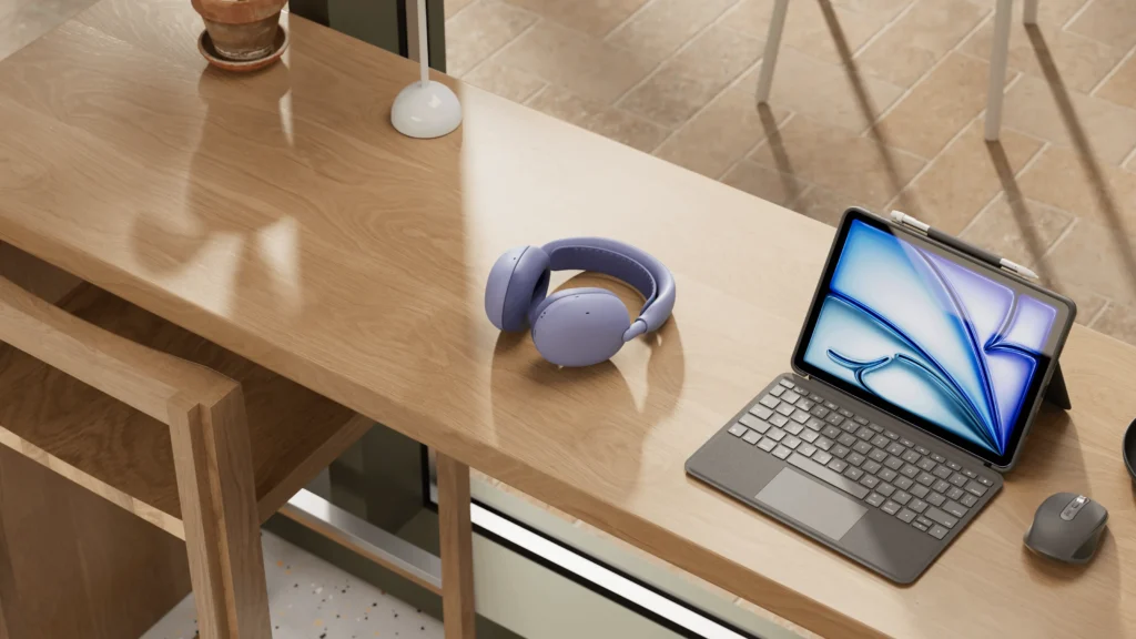 Logitech Zone Vibe Pro hadir dengan ANC, mikrofon AI, baterai hingga 66 jam, serta desain nyaman untuk mendukung aktivitas kerja dan hiburan.