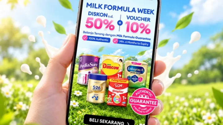 Lazada Milk Formula Week, Diskon Susu hingga 50%