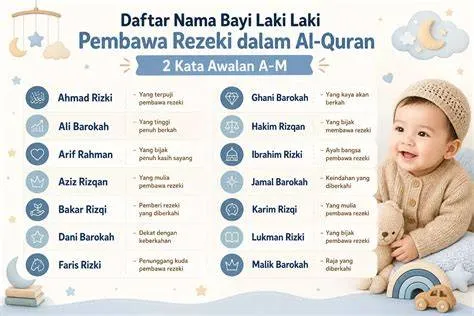 Nama Bayi Laki Laki Pembawa Rezeki dalam Al-Quran